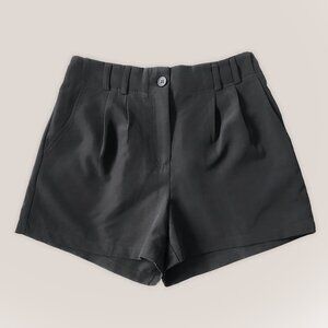 SINCERELY JULES Black Dress High Waisted Shorts with Pleats